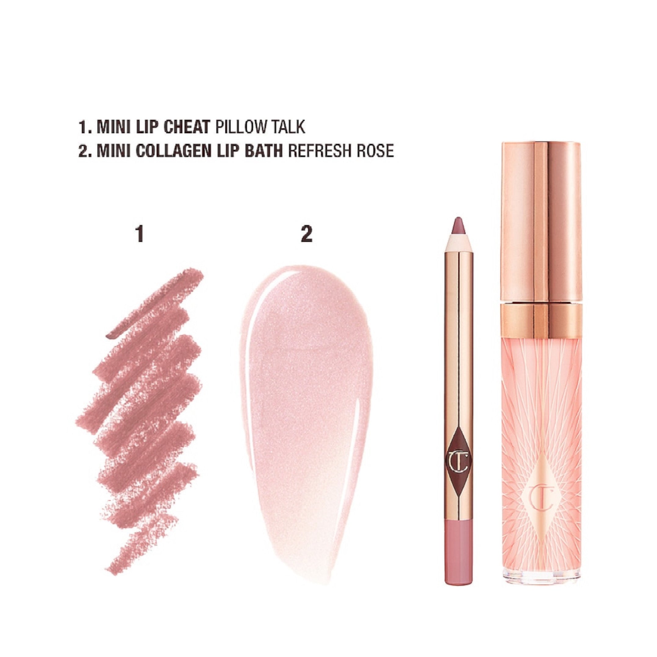 CHARLOTTE TILBURY | Glossy Nude Pink Lip Duo